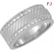 14K White Gold Bridal Anniversary Band