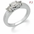 14K White Gold Bridal Anniversary Band