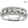 14K White Gold Bridal Anniversary Band