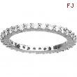 14K White Gold Bridal Eternity Band