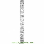 14K White Gold Bridal Eternity Band