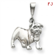 14k White Gold Bulldog Pendant