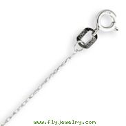 14K White Gold Carded Cable Rope Chain