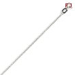 14K White Gold Carded Cable Rope Chain