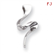 14k White Gold Chain Slide
