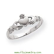 14k White Gold Child's Claddagh Ring