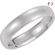 14K White Gold Comfort Fit Band