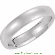 14K White Gold Comfort Fit Band