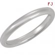 14K White Gold Comfort Fit Band