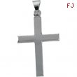 14K White Gold Cross Pendant