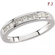 14K White Gold Diamond Anniversary Band