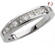 14K White Gold Diamond Anniversary Band