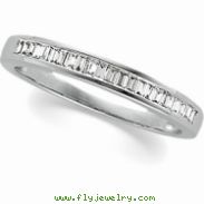 14K White Gold Diamond Anniversary Band