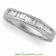 14K White Gold Diamond Anniversary Band