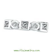 14K White Gold Diamond Anniversary Wedding Band