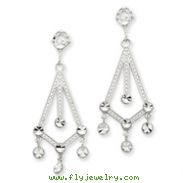 14K White Gold Diamond-cut Chandel