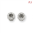 14K White Gold Diamond Earring Jacket