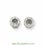 14K White Gold Diamond Earring Jacket