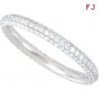 14K White Gold Diamond Eternity Band