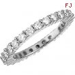 14K White Gold Diamond Eternity Band