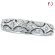 14K White Gold Diamond Eternity Band