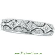 14K White Gold Diamond Eternity Band