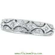 14K White Gold Diamond Eternity Band