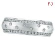 14K White Gold Diamond Eternity Band