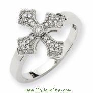 14k White Gold Diamond Fancy Ring
