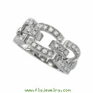 14K White Gold Diamond Fashion Ring