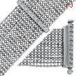 14K White Gold Diamond Mesh Bracelet