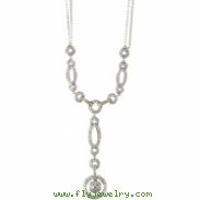 14K White Gold Diamond Necklace