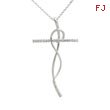 14K White Gold Diamond Necklace