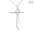 14K White Gold Diamond Necklace