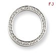14K White Gold Diamond Pendant