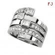 14K White Gold Diamond Right Hand Ring