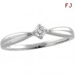 14K White Gold Diamond Ring