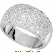 14K White Gold Diamond Ring