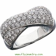 14K White Gold Diamond Ring