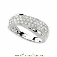 14K White Gold Diamond Ring