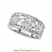 14K White Gold Diamond Ring