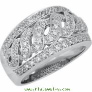 14K White Gold Diamond Ring