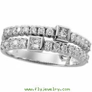 14K White Gold Diamond Ring