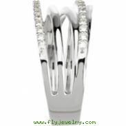 14K White Gold Diamond Ring