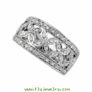 14K White Gold Diamond Ring