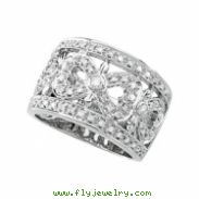 14K White Gold Diamond Ring