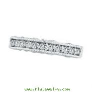 14K White Gold Diamond Stackable Ring