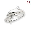 14K White Gold Dolphin Ring