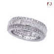 14K White Gold Eternity 4.92ct Diamond Band Ring SI1-SI2 G-H