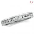 14K White Gold Eternity Band